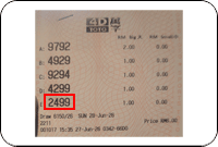 Winning Ticket Toto 4D Consolation Prize - 28 June 2026